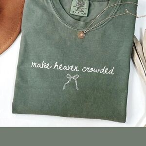 Comfort Colors Olive Tee with Inspirational Quote